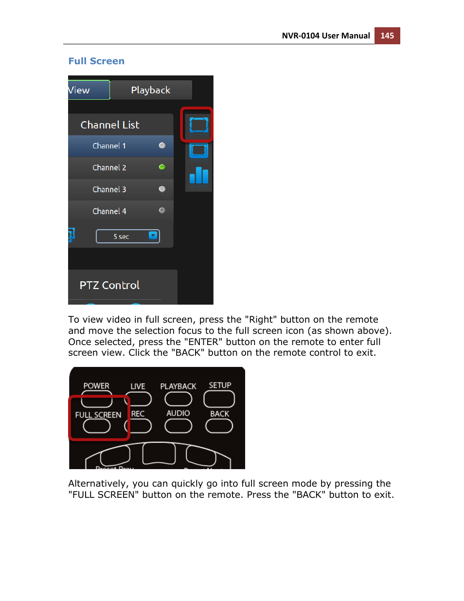 Full screen | LevelOne NVR-0104 User Manual | Page 145 / 157