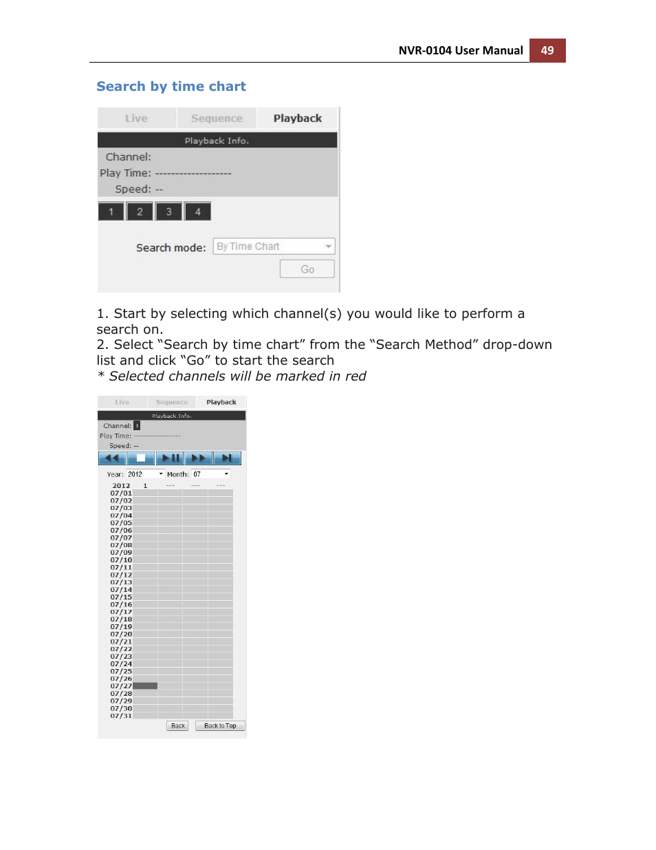 Search by time chart | LevelOne NVR-0104 User Manual | Page 49 / 157