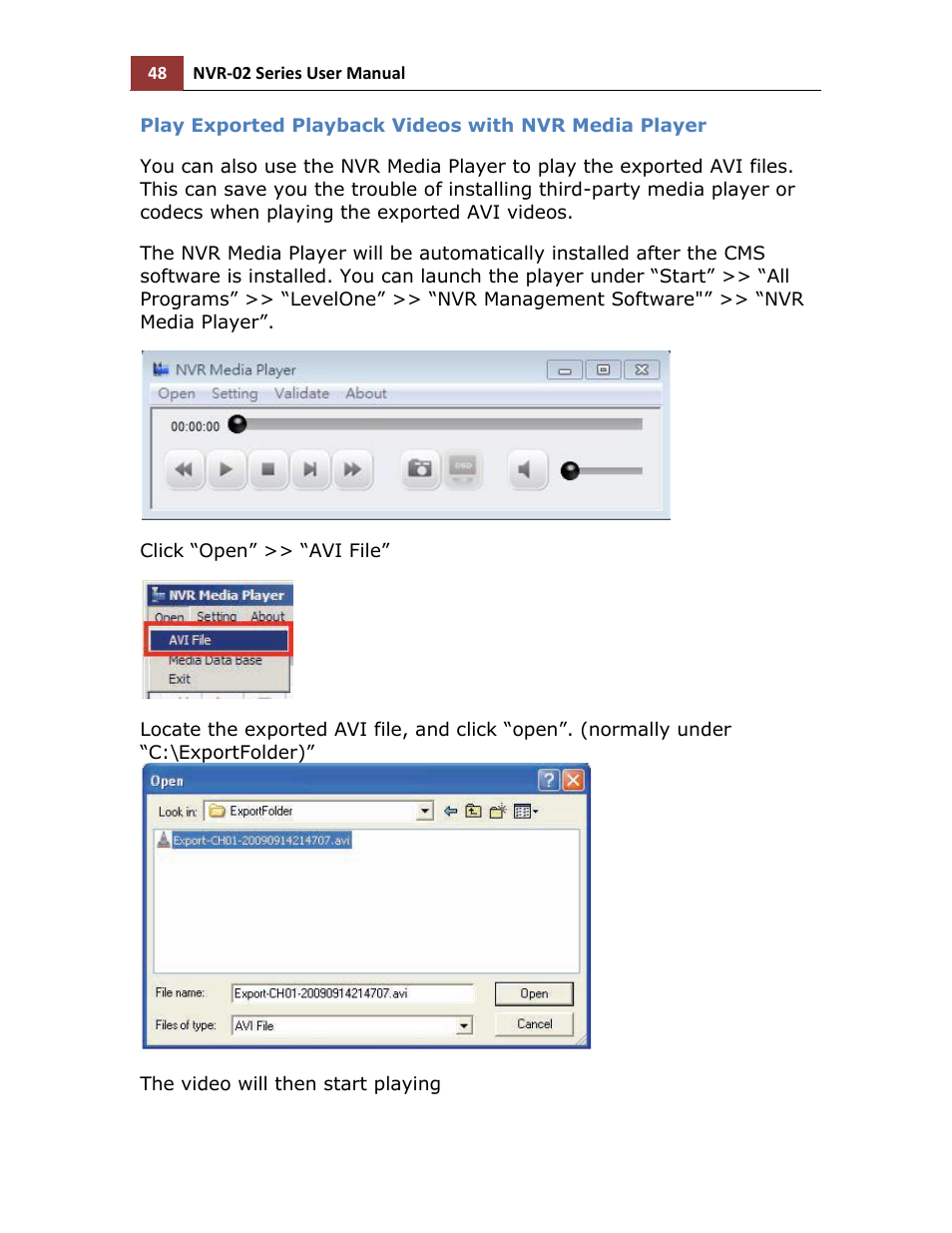 LevelOne NVR-0216 User Manual | Page 48 / 116
