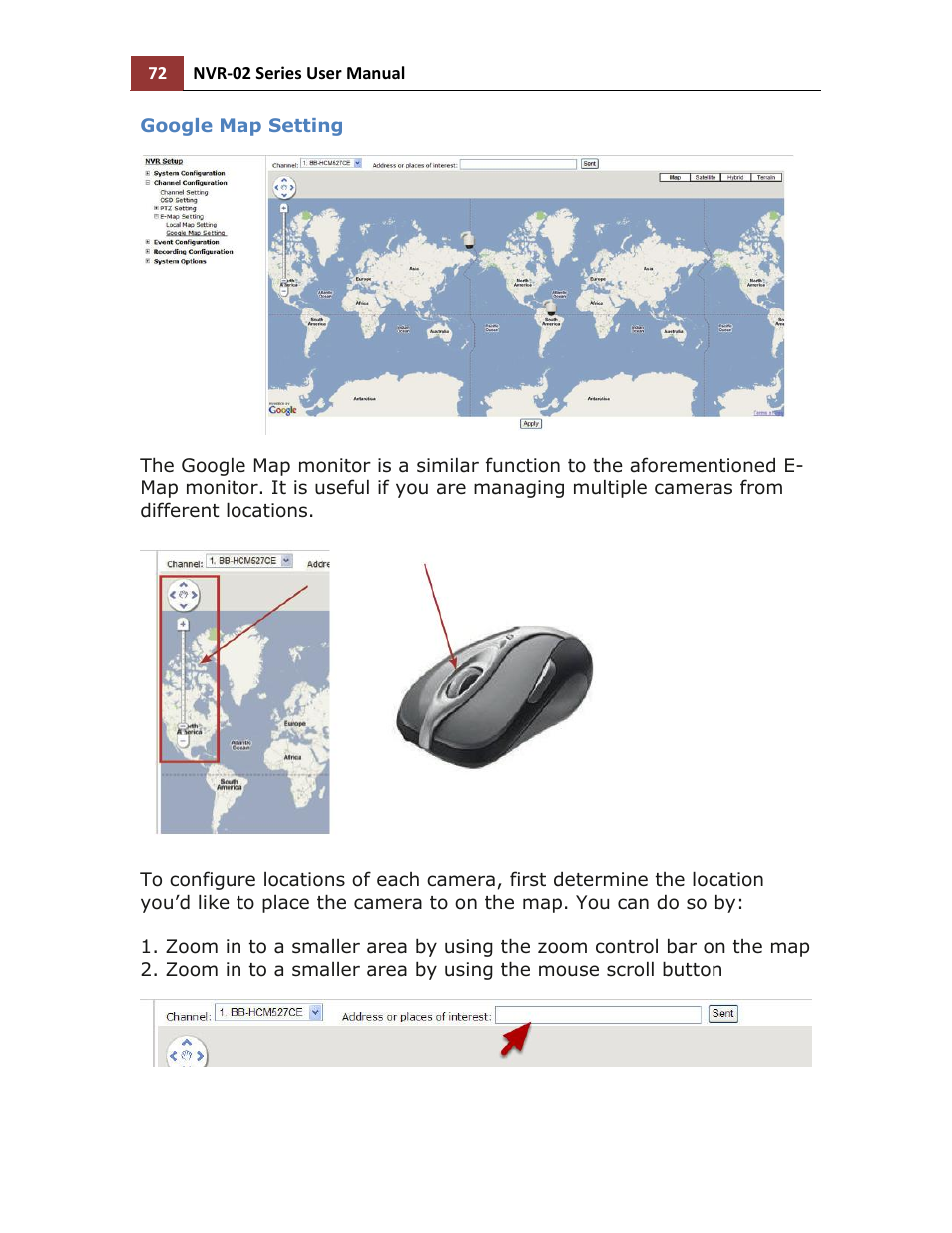 Google map setting | LevelOne NVR-0216 User Manual | Page 72 / 116