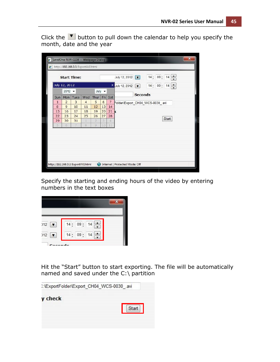 LevelOne NVR-0216 User Manual | Page 45 / 101