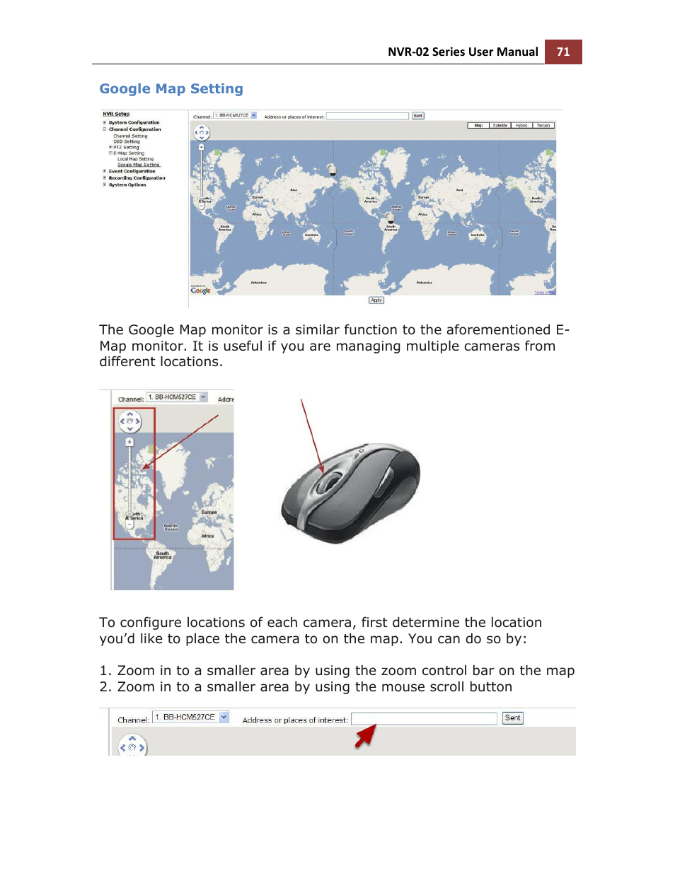 Google map setting | LevelOne NVR-0216 User Manual | Page 71 / 101