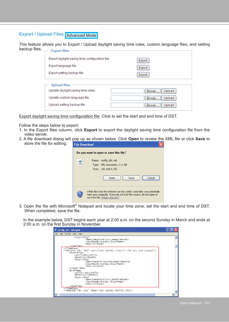 LevelOne FCS-7111 User Manual | Page 103 / 143