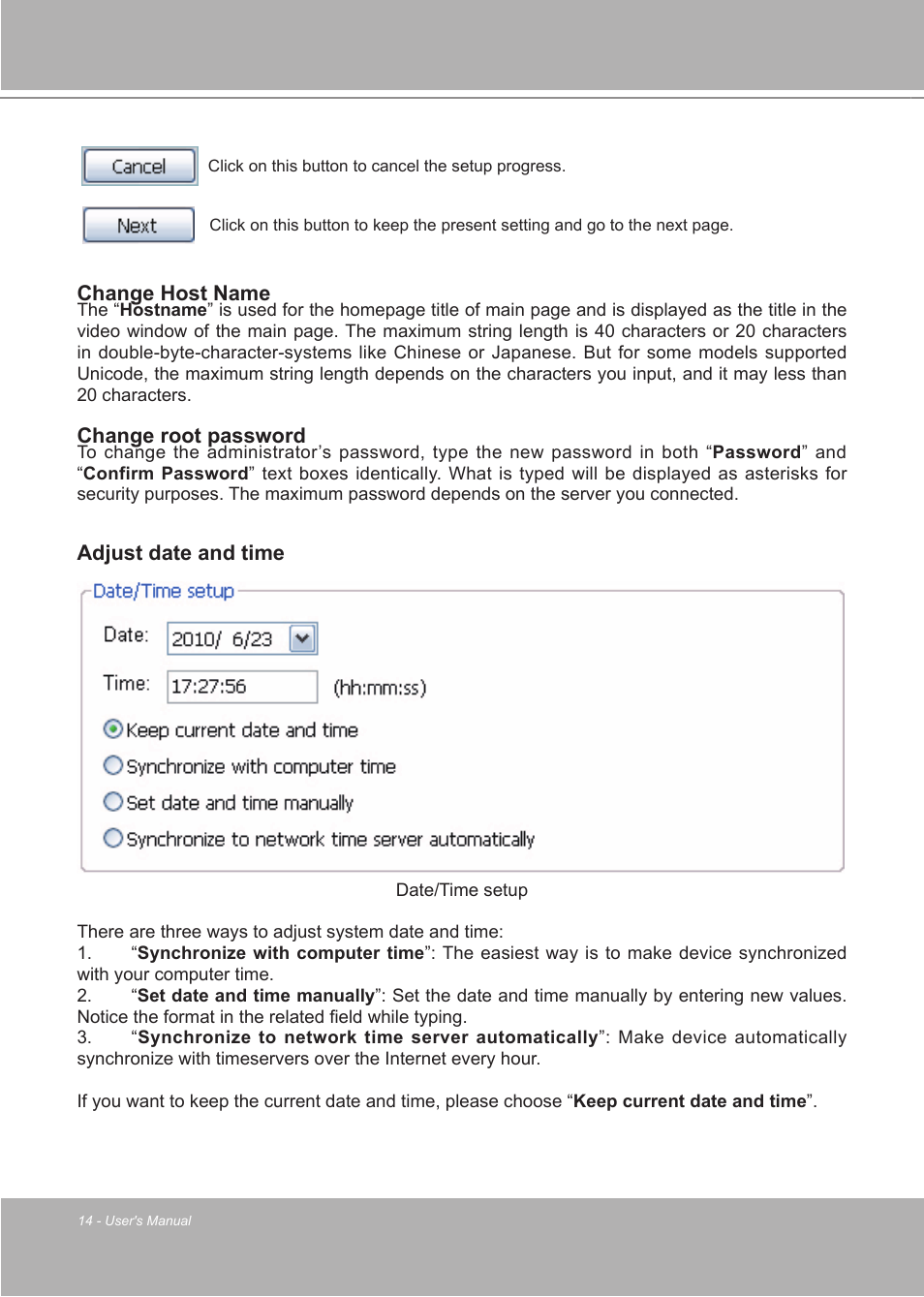 LevelOne FCS-7111 User Manual | Page 14 / 143