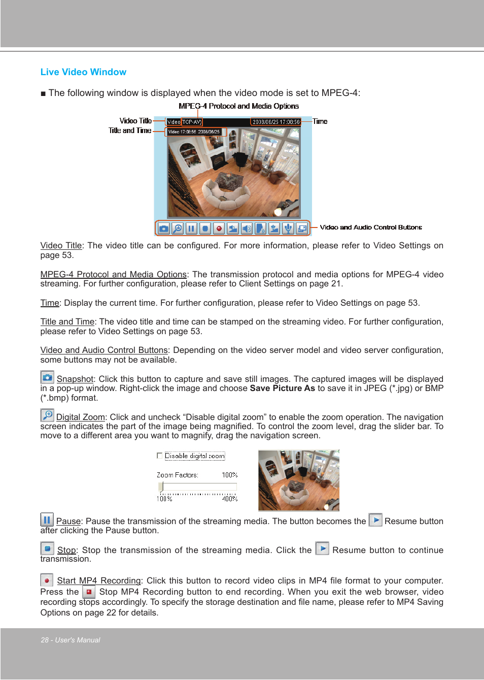 LevelOne FCS-7111 User Manual | Page 28 / 143