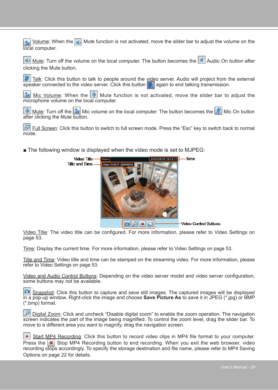LevelOne FCS-7111 User Manual | Page 29 / 143