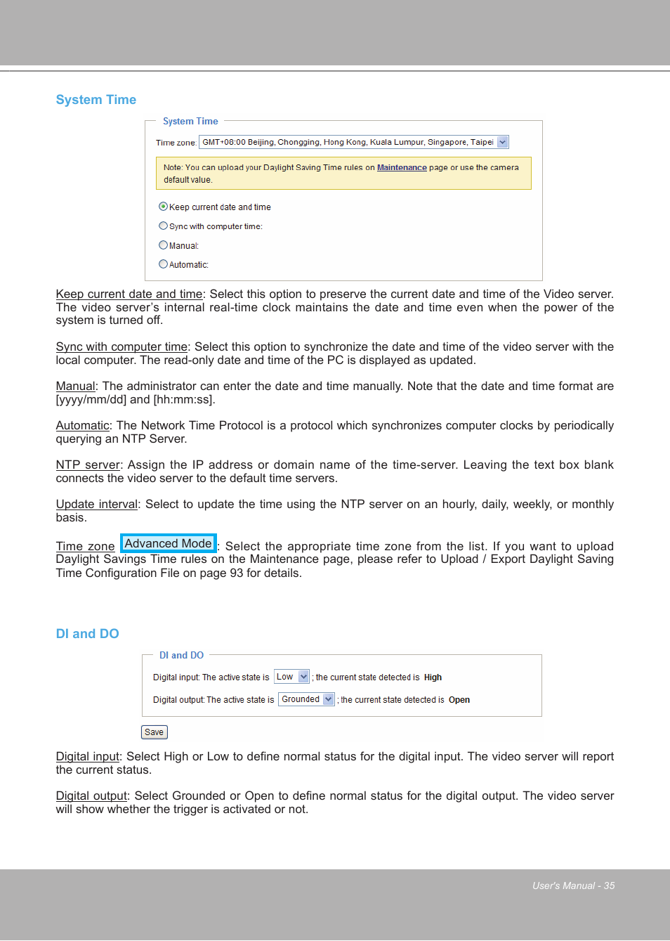 LevelOne FCS-7111 User Manual | Page 35 / 143