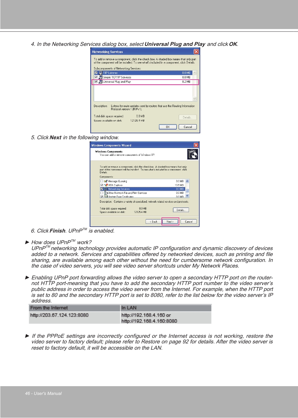 LevelOne FCS-7111 User Manual | Page 46 / 143