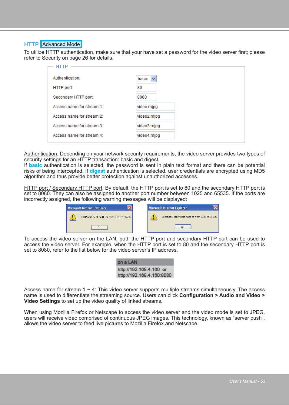 LevelOne FCS-7111 User Manual | Page 53 / 143