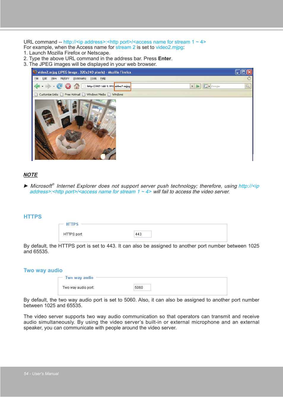LevelOne FCS-7111 User Manual | Page 54 / 143