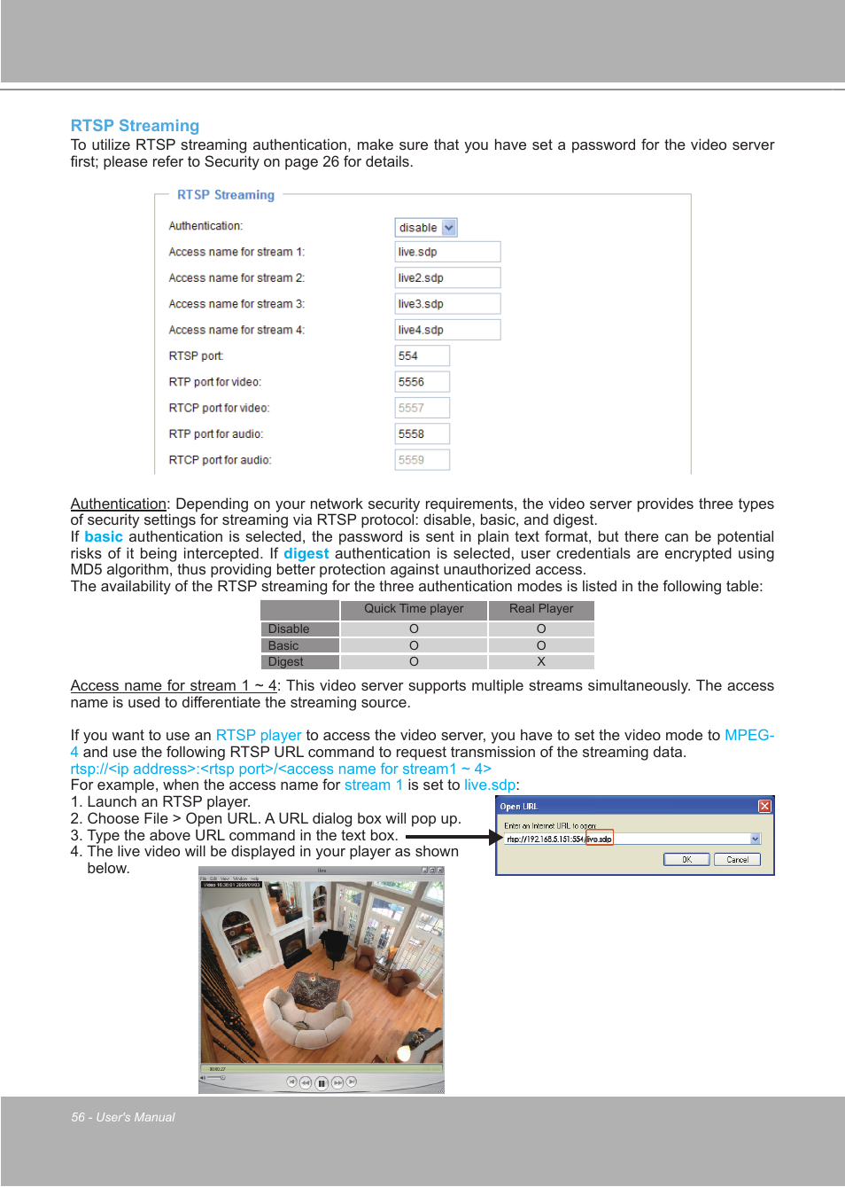 LevelOne FCS-7111 User Manual | Page 56 / 143