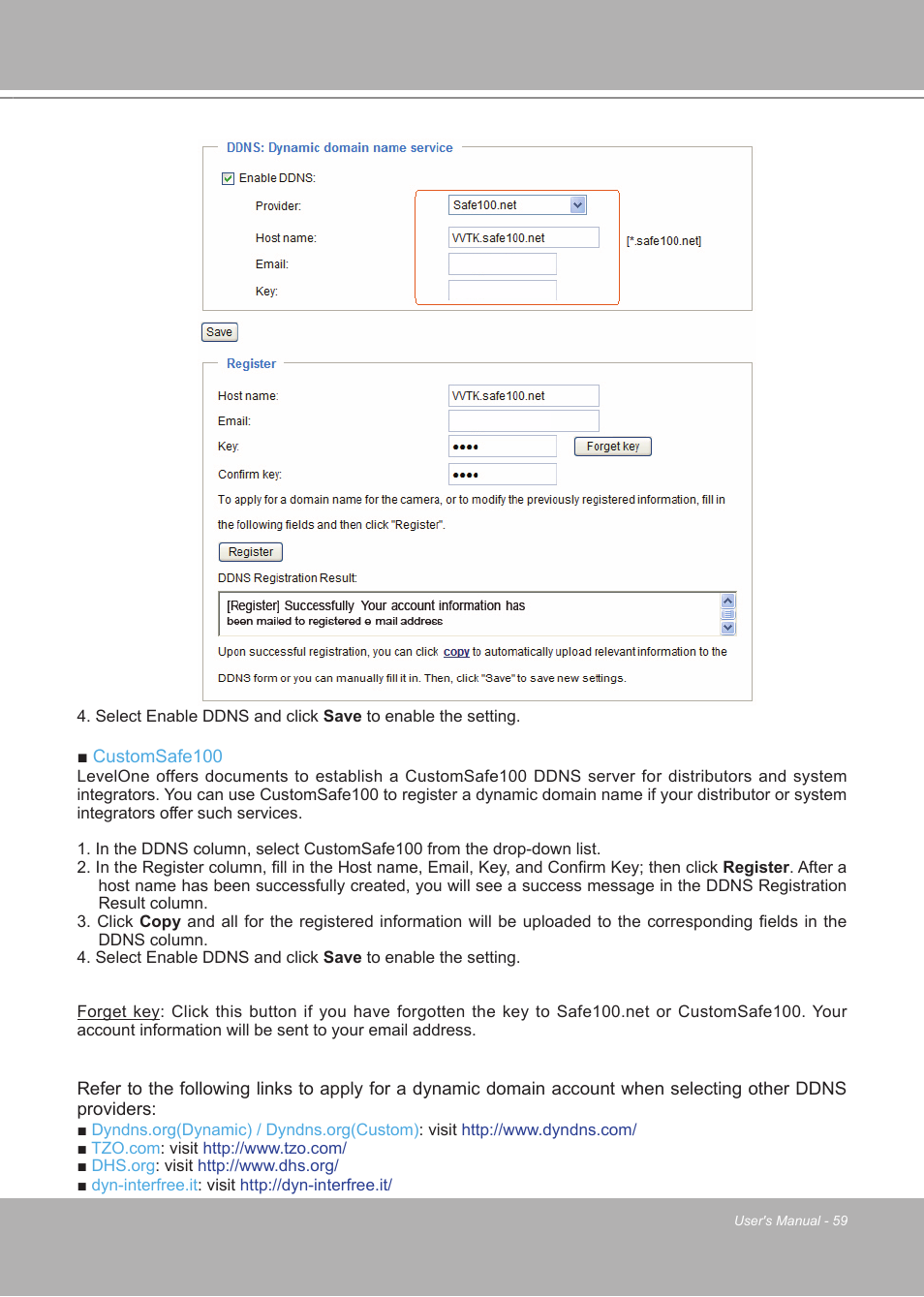 LevelOne FCS-7111 User Manual | Page 59 / 143
