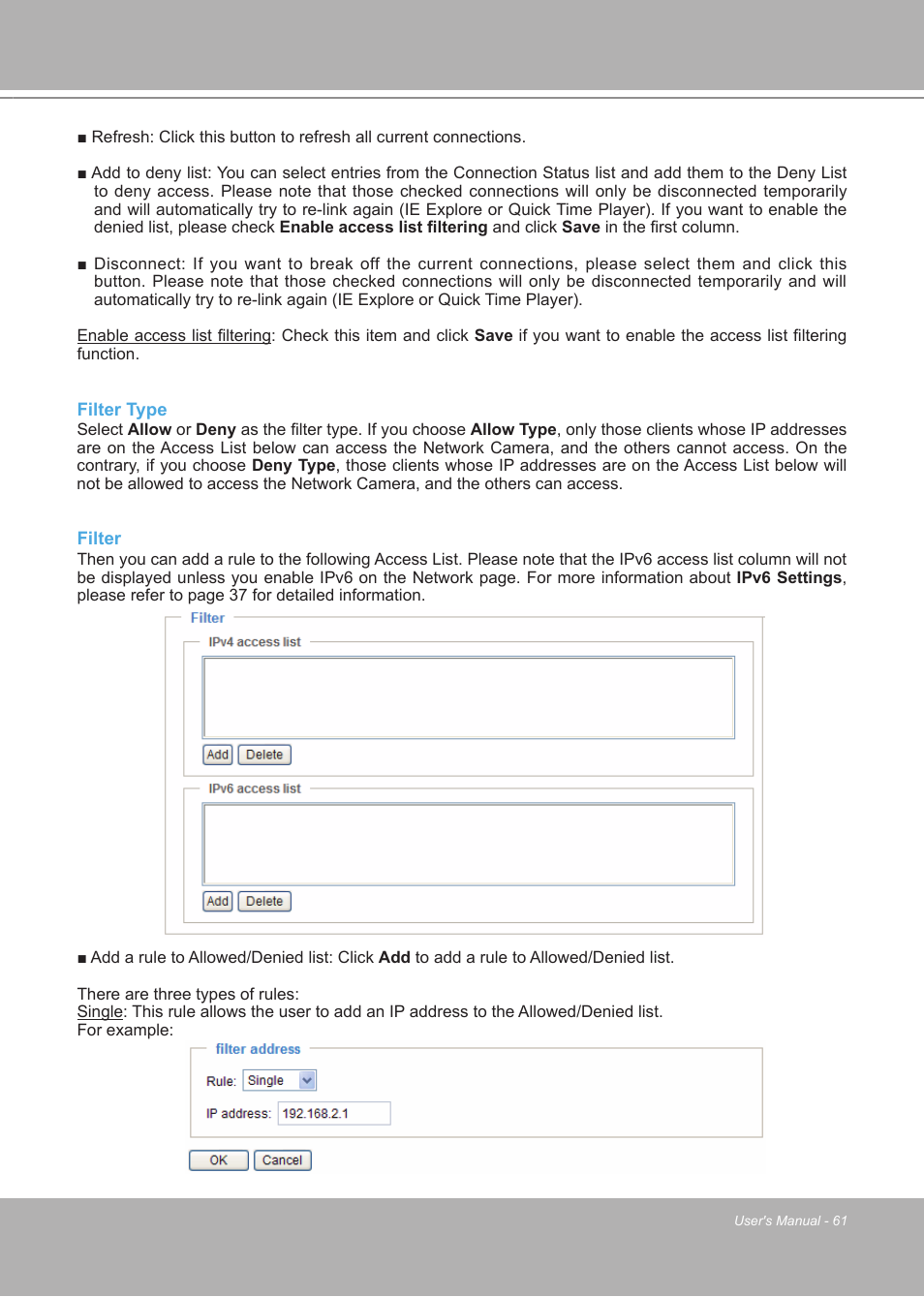 LevelOne FCS-7111 User Manual | Page 61 / 143