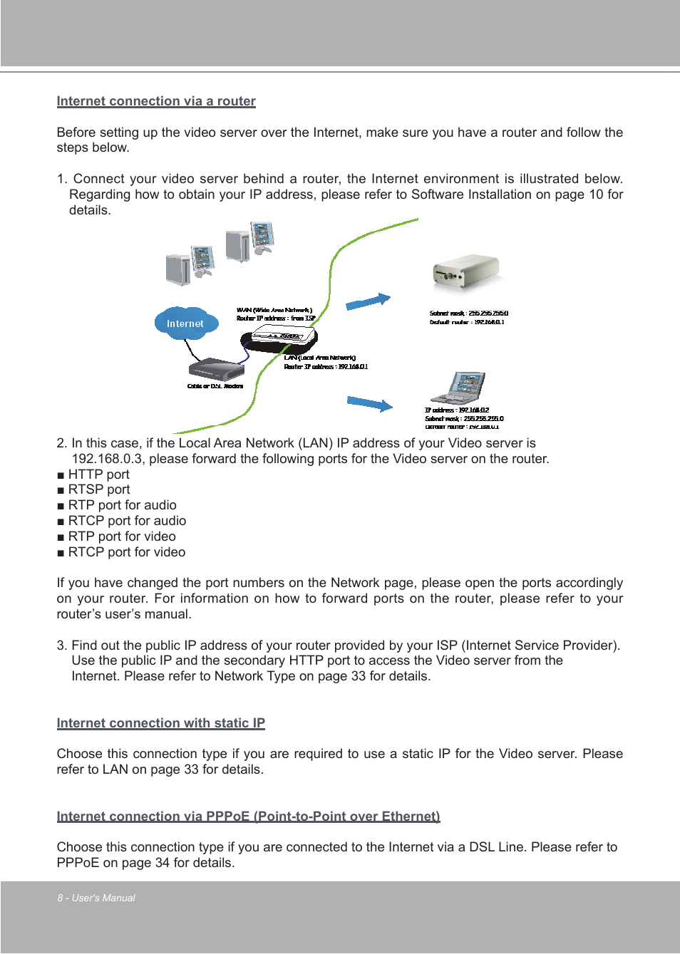 LevelOne FCS-7111 User Manual | Page 8 / 143