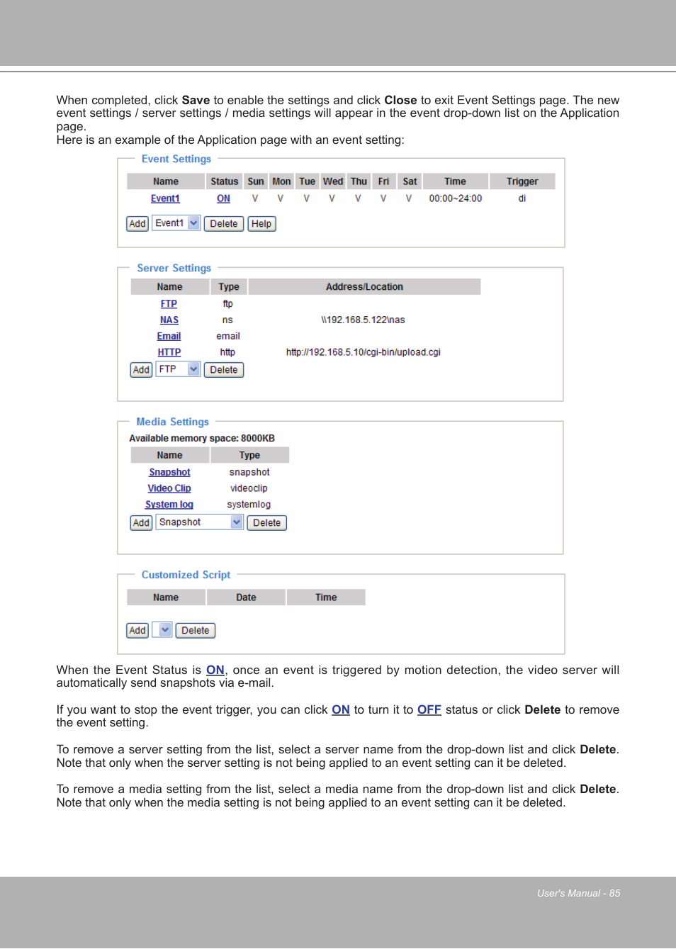LevelOne FCS-7111 User Manual | Page 85 / 143