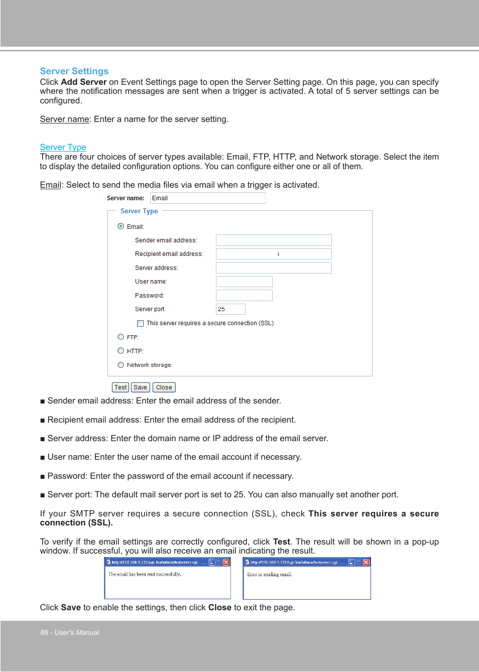 LevelOne FCS-7111 User Manual | Page 86 / 143