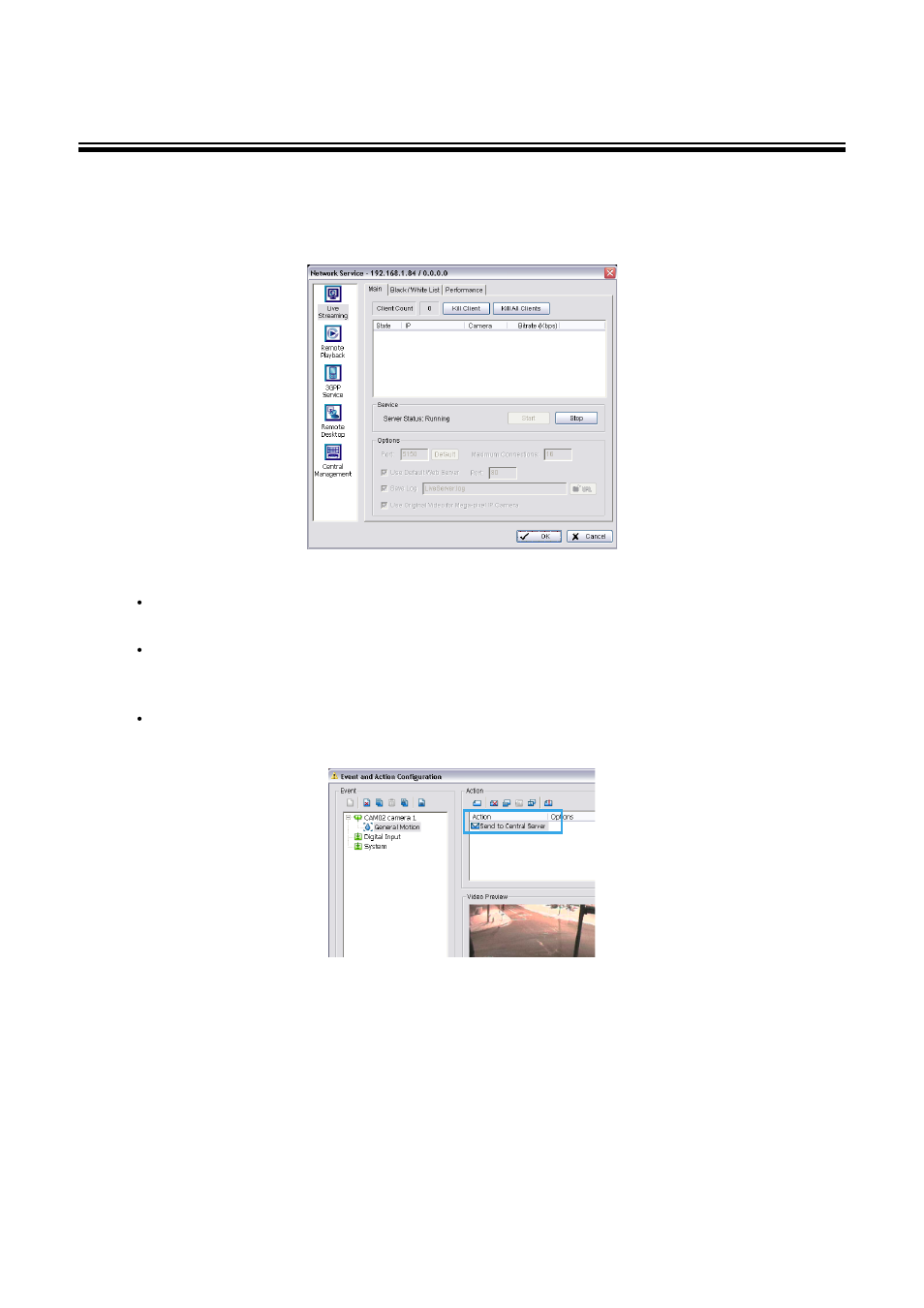 Getting started with the cms system, Main console configuration, To configure the main console | Sql server, To configure sql server | LevelOne FCS-9900 User Manual | Page 17 / 98