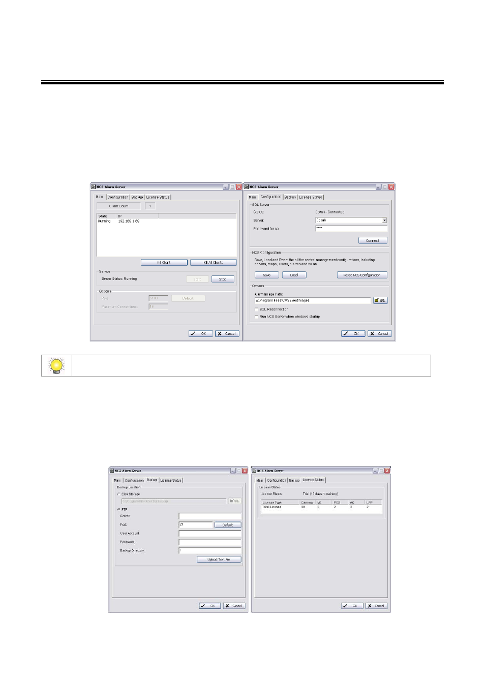 Cms system overview, Cms server window introduction, And cms client overview | LevelOne FCS-9900 User Manual | Page 22 / 98