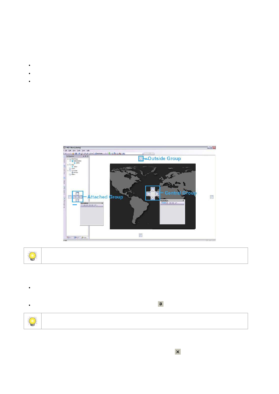 To move a main window, To move an individual tab display window, To close an individual tab display window | LevelOne FCS-9900 User Manual | Page 27 / 98