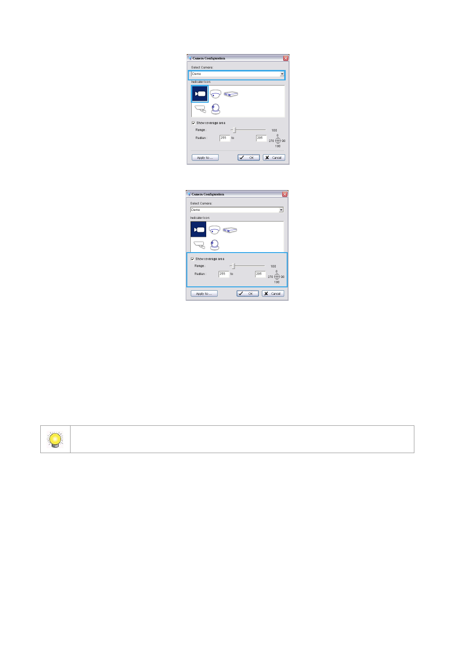 To remove a device indicator from a map, Edit device indicators, To rotate a device indicator to a preset angle | LevelOne FCS-9900 User Manual | Page 34 / 98