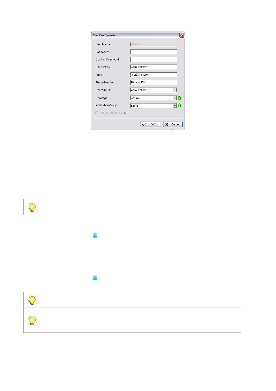 To edit a central user, To remove a central user | LevelOne FCS-9900 User Manual | Page 39 / 98