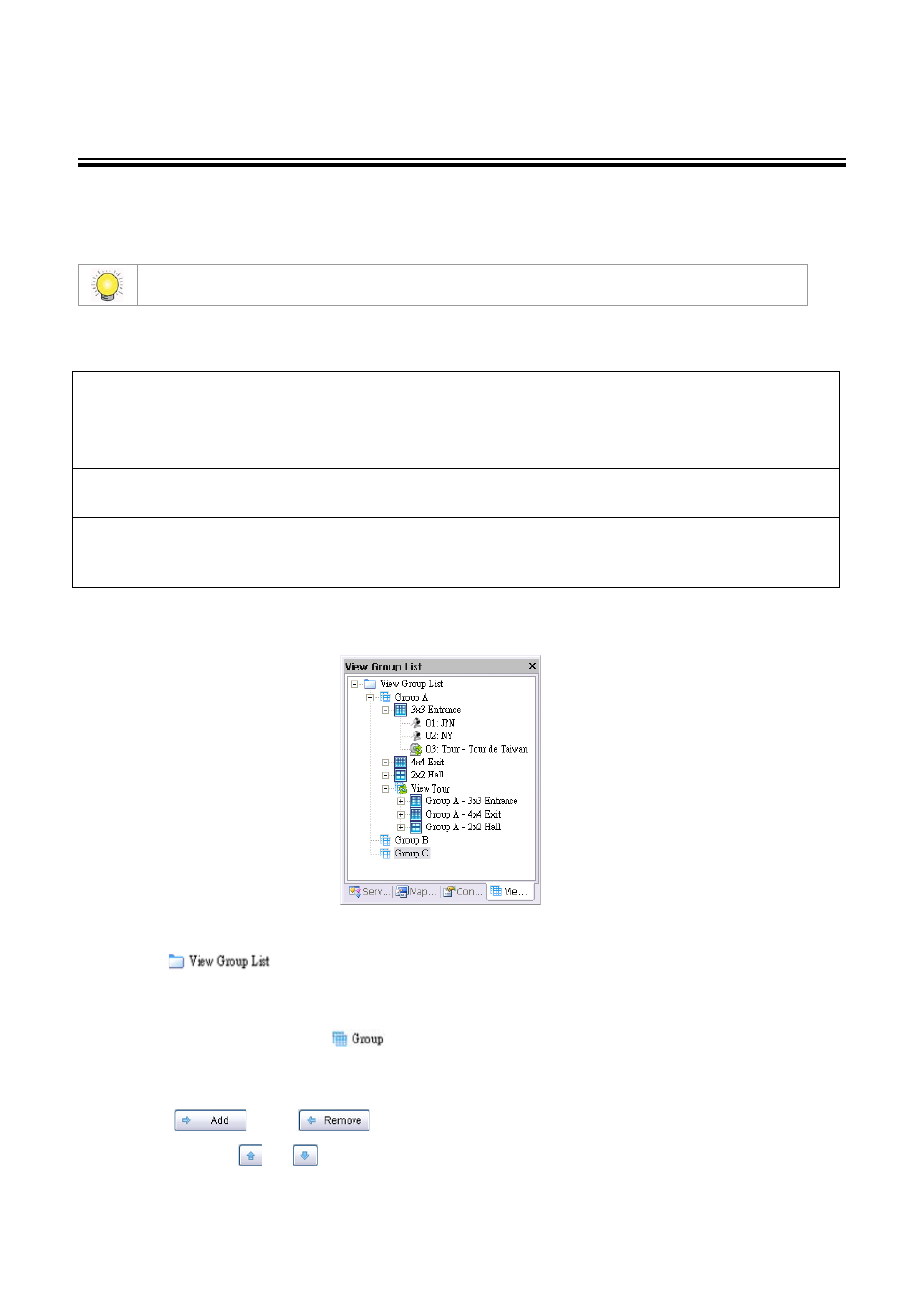 View group management, To add a new view group | LevelOne FCS-9900 User Manual | Page 49 / 98