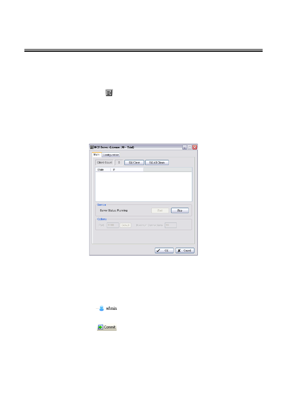 Network management, Cms server management, To kill a connected client | To change connect port and maximum connections, To change the cms server password, Matrix management, To edit the allow hosts list | LevelOne FCS-9900 User Manual | Page 54 / 98