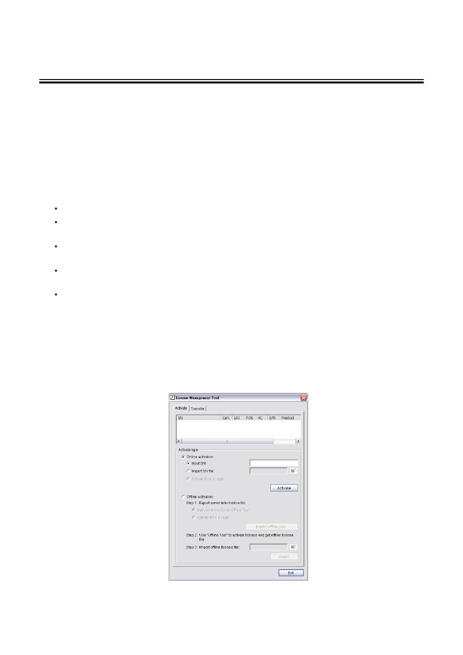 License management tool, License management tool overview, Execute license management tool | LevelOne FCS-9900 User Manual | Page 59 / 98