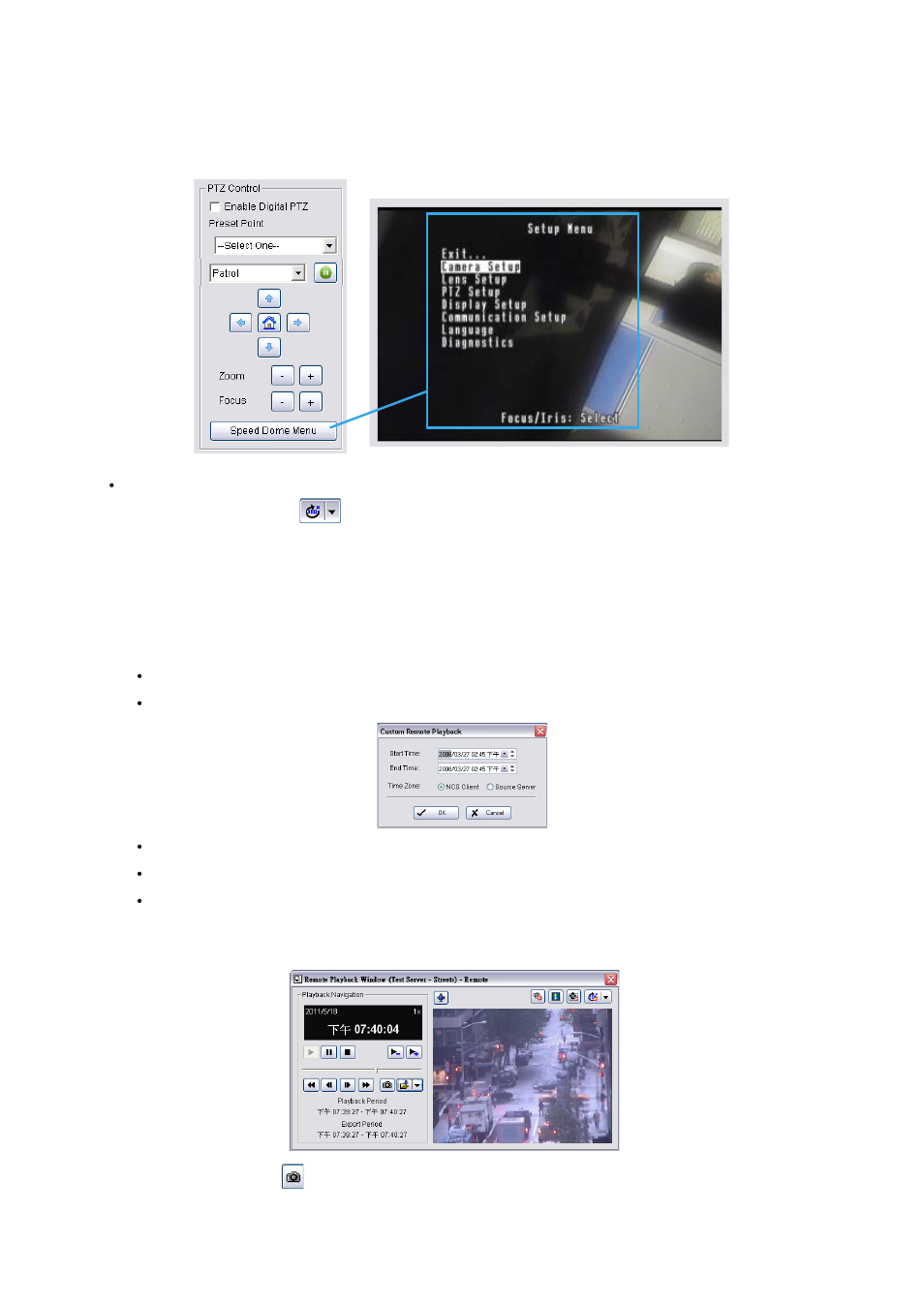 To open a recorded playback window | LevelOne FCS-9900 User Manual | Page 82 / 98