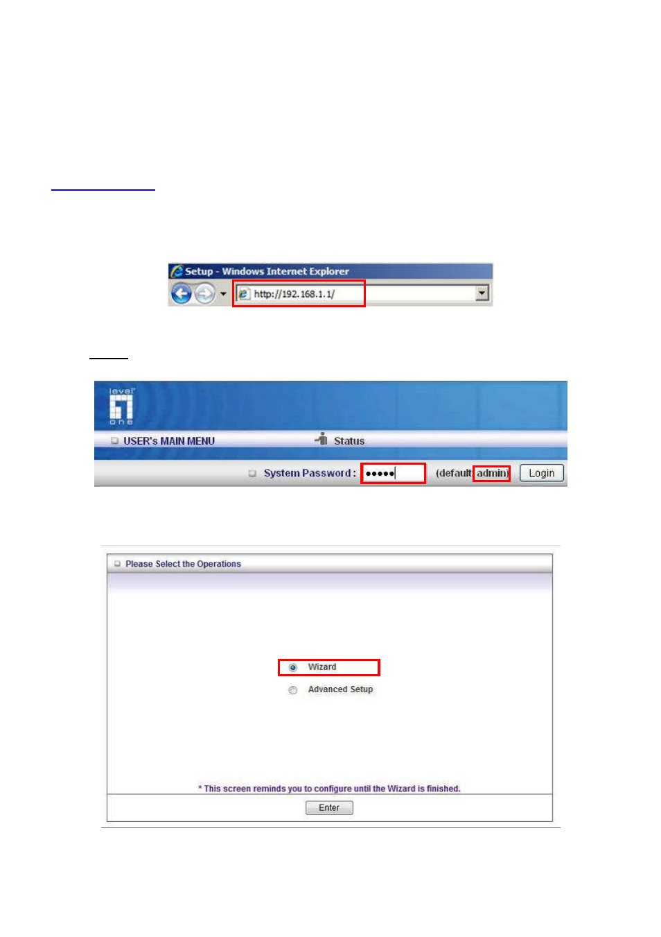 Configuration wizard | LevelOne WBR-6003 User Manual | Page 15 / 80