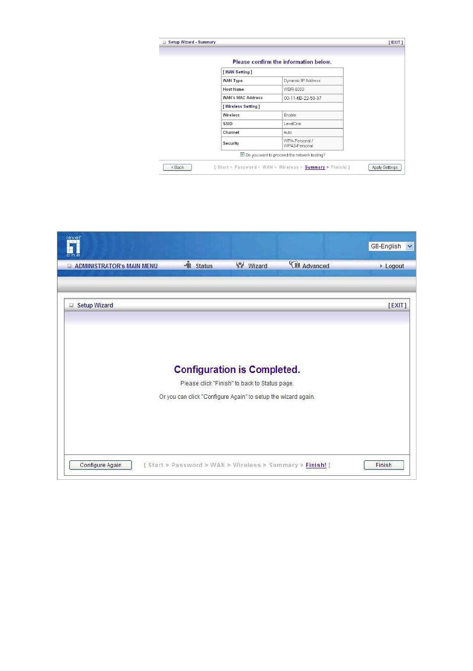 LevelOne WBR-6003 User Manual | Page 19 / 80