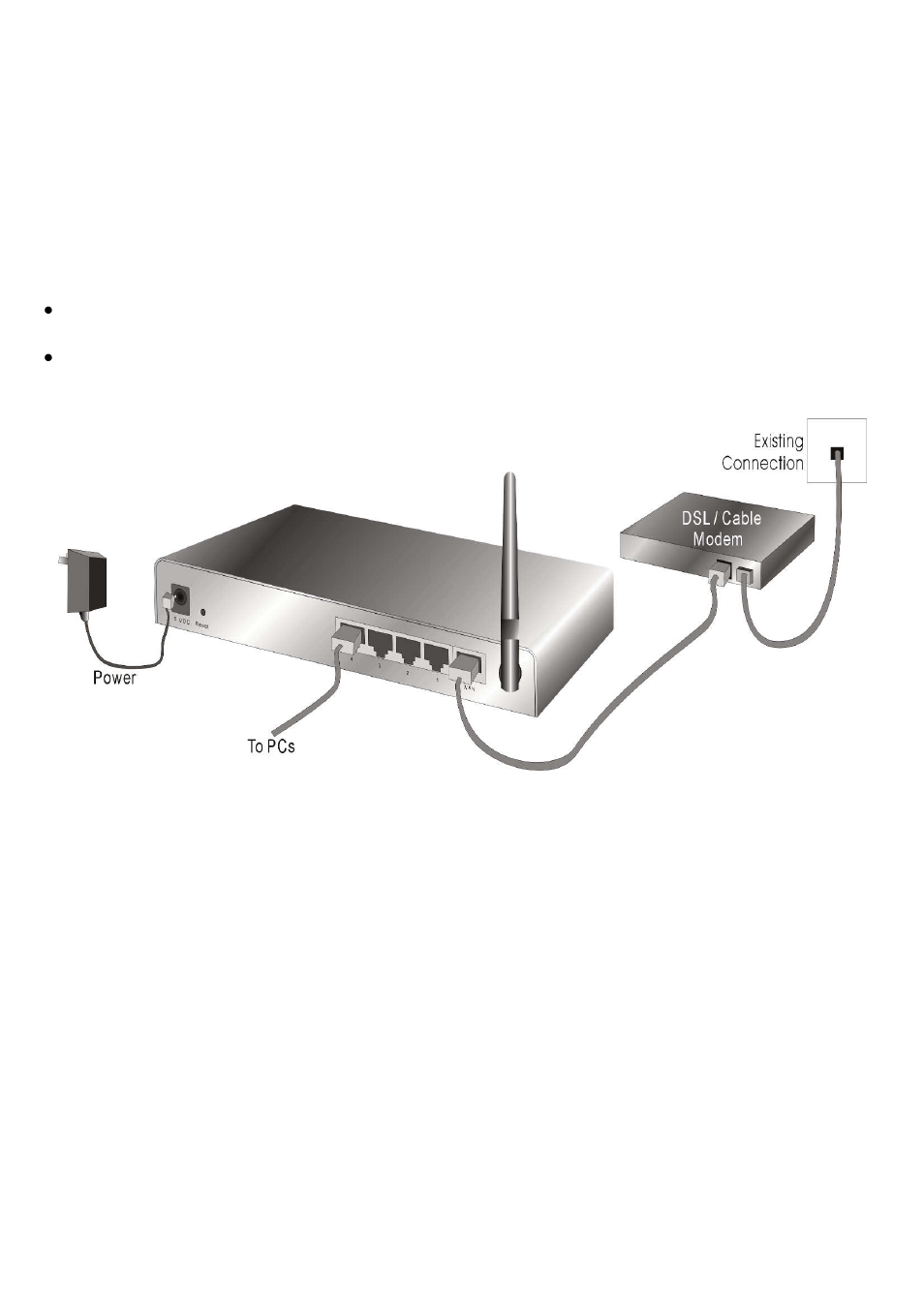 Hardware installation steps | LevelOne WBR-6003 User Manual | Page 9 / 80