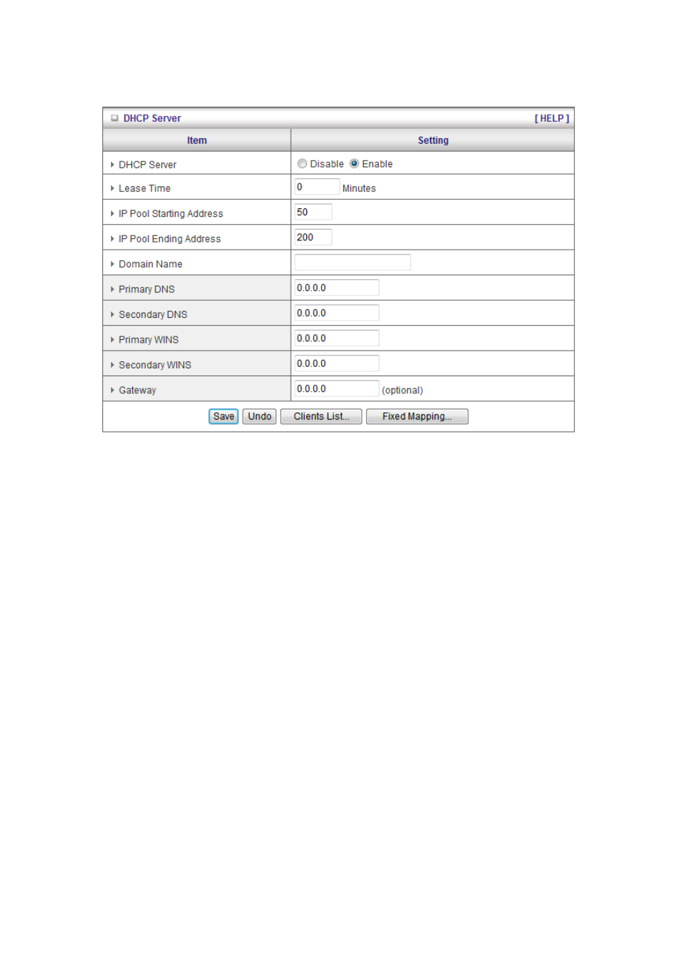 2 dhcp server | LevelOne WBR-6012 User Manual | Page 31 / 79