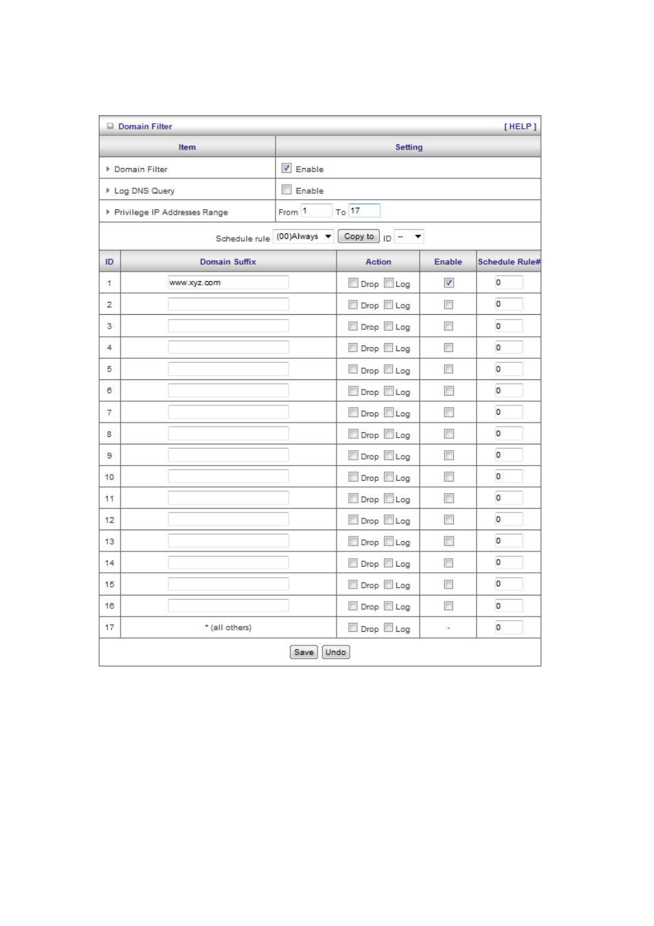 2 domain filters | LevelOne WBR-6012 User Manual | Page 50 / 79