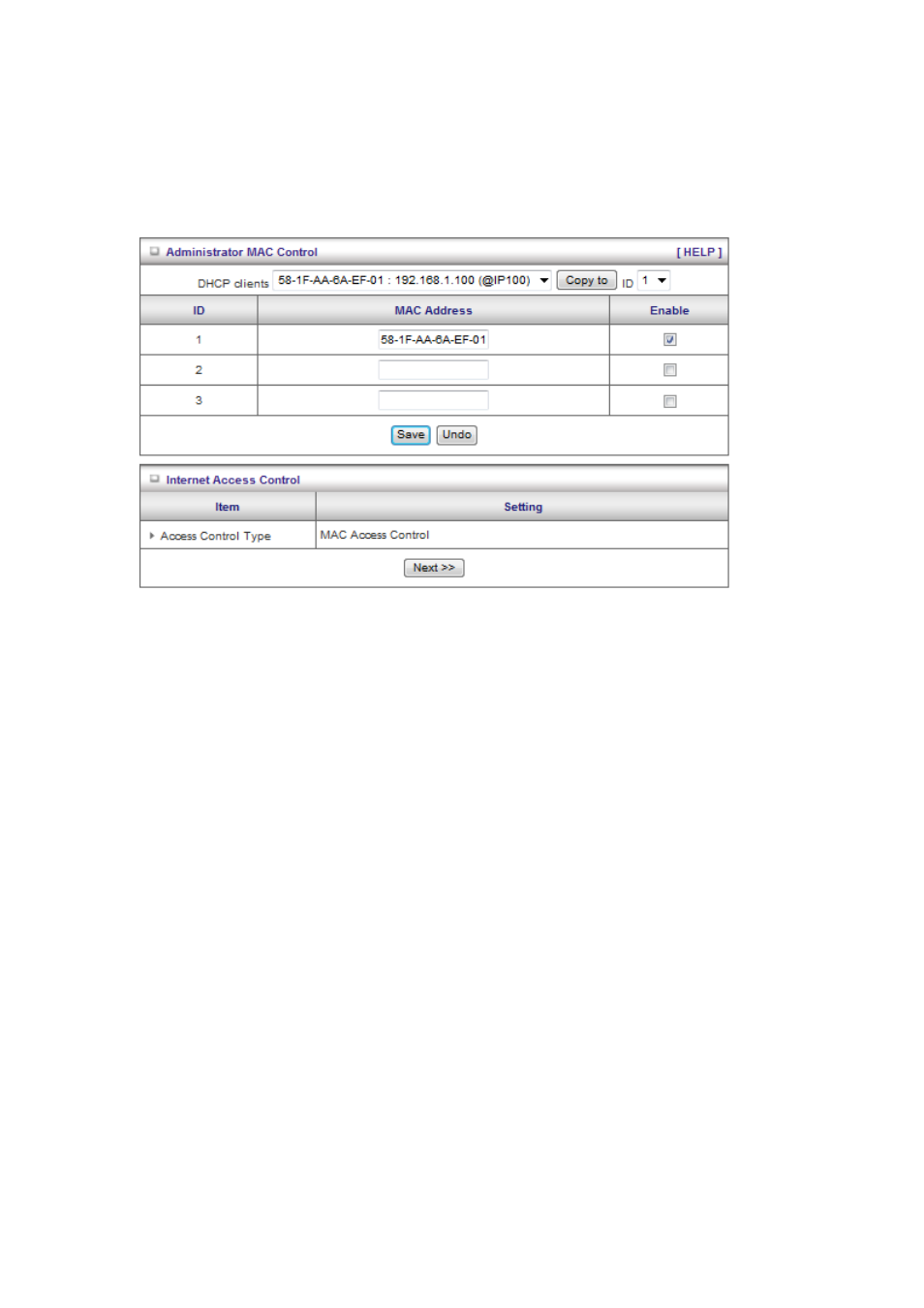 4 mac control | LevelOne WBR-6012 User Manual | Page 55 / 79