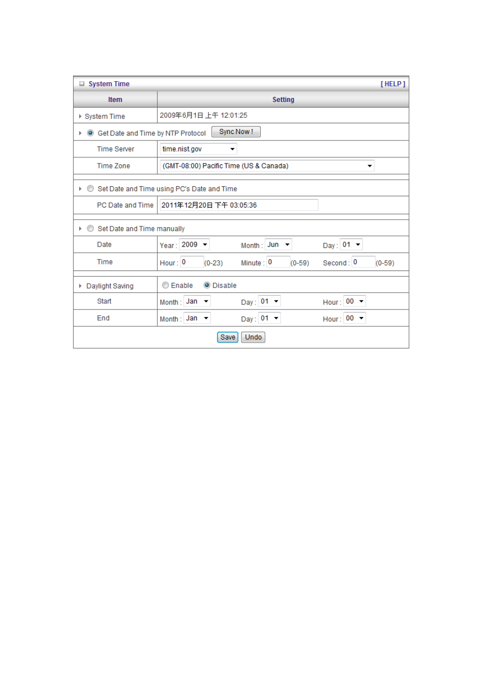 1 system time | LevelOne WBR-6012 User Manual | Page 62 / 79