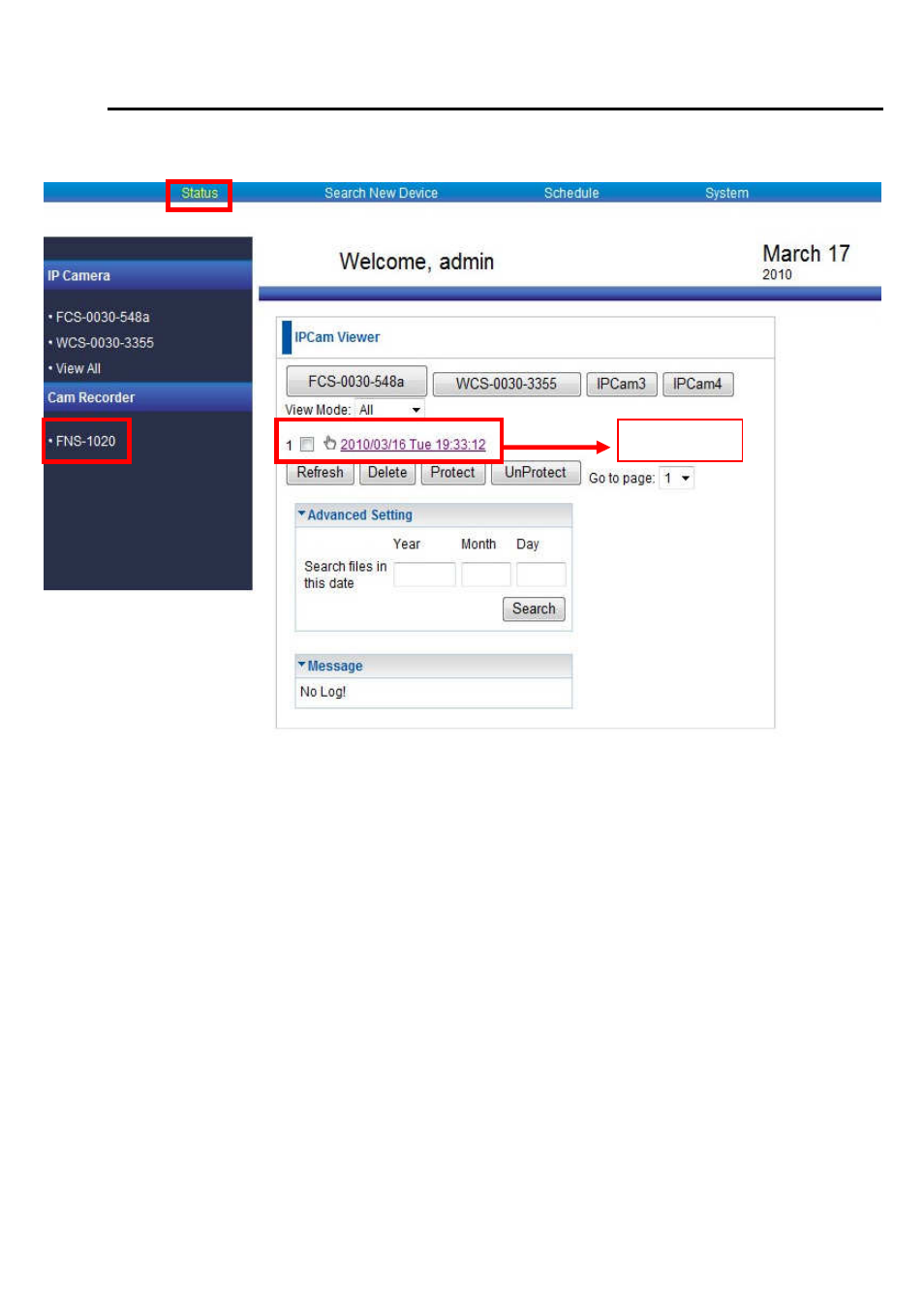 5 playback the record, Click “status” then click “fns-1020 please, Right-click | LevelOne WBR-6022 User Manual | Page 34 / 99