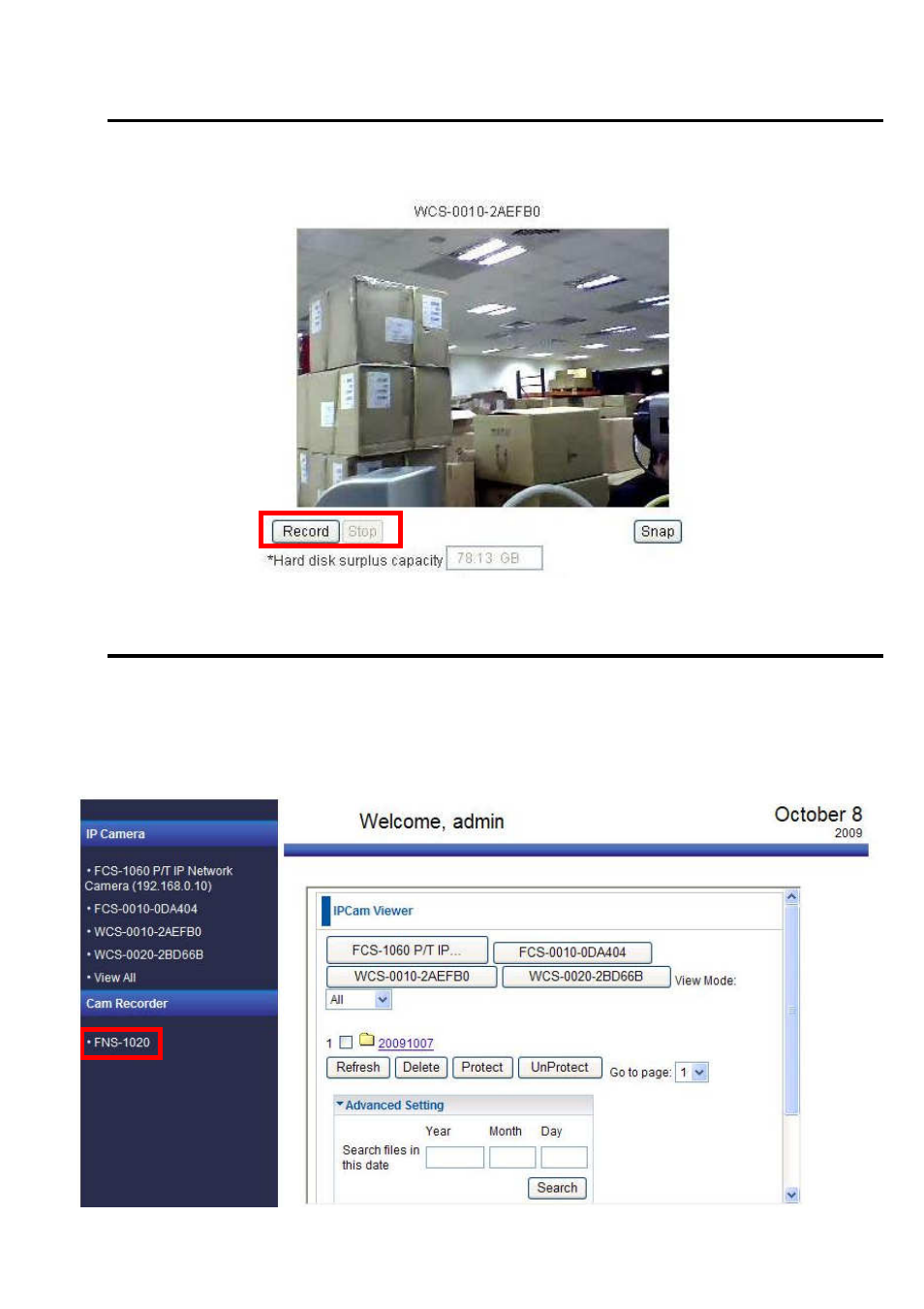 E. record ip camera, F. check the record file | LevelOne WBR-6022 User Manual | Page 39 / 99