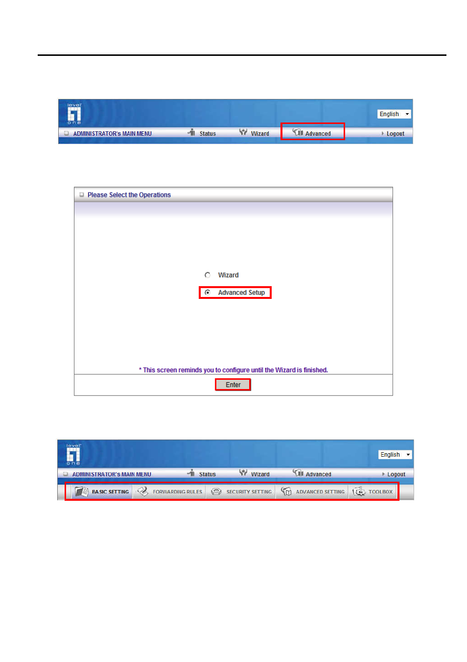 2 advanced setup | LevelOne WBR-6022 User Manual | Page 47 / 99