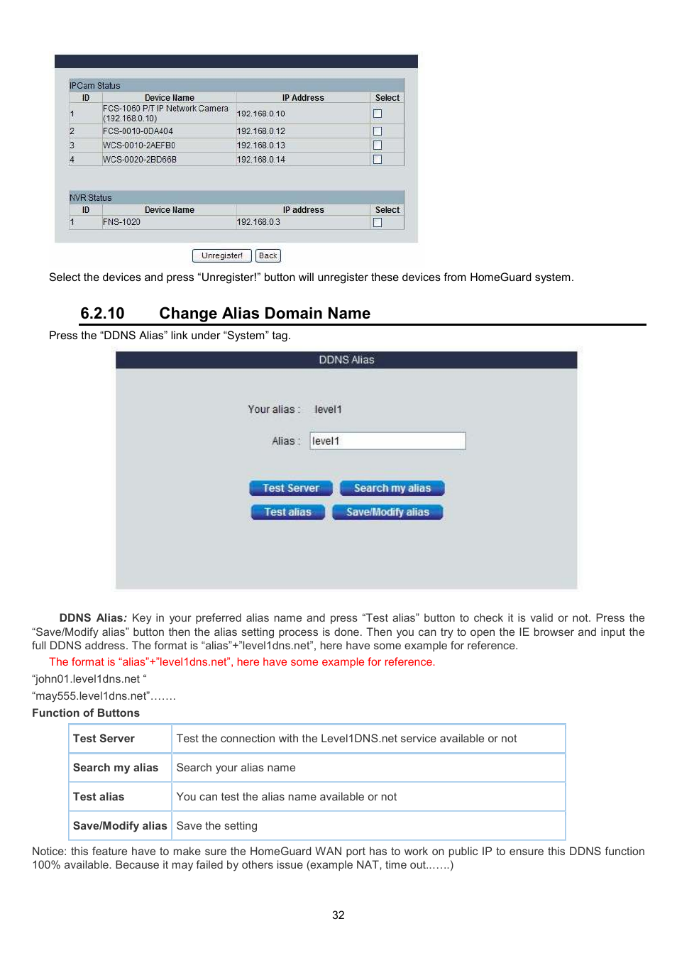 10 change alias domain name | LevelOne WBR-6022 User Manual | Page 33 / 89