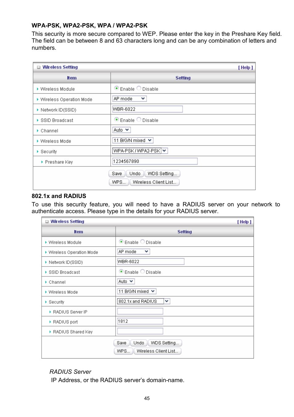 LevelOne WBR-6022 User Manual | Page 46 / 89