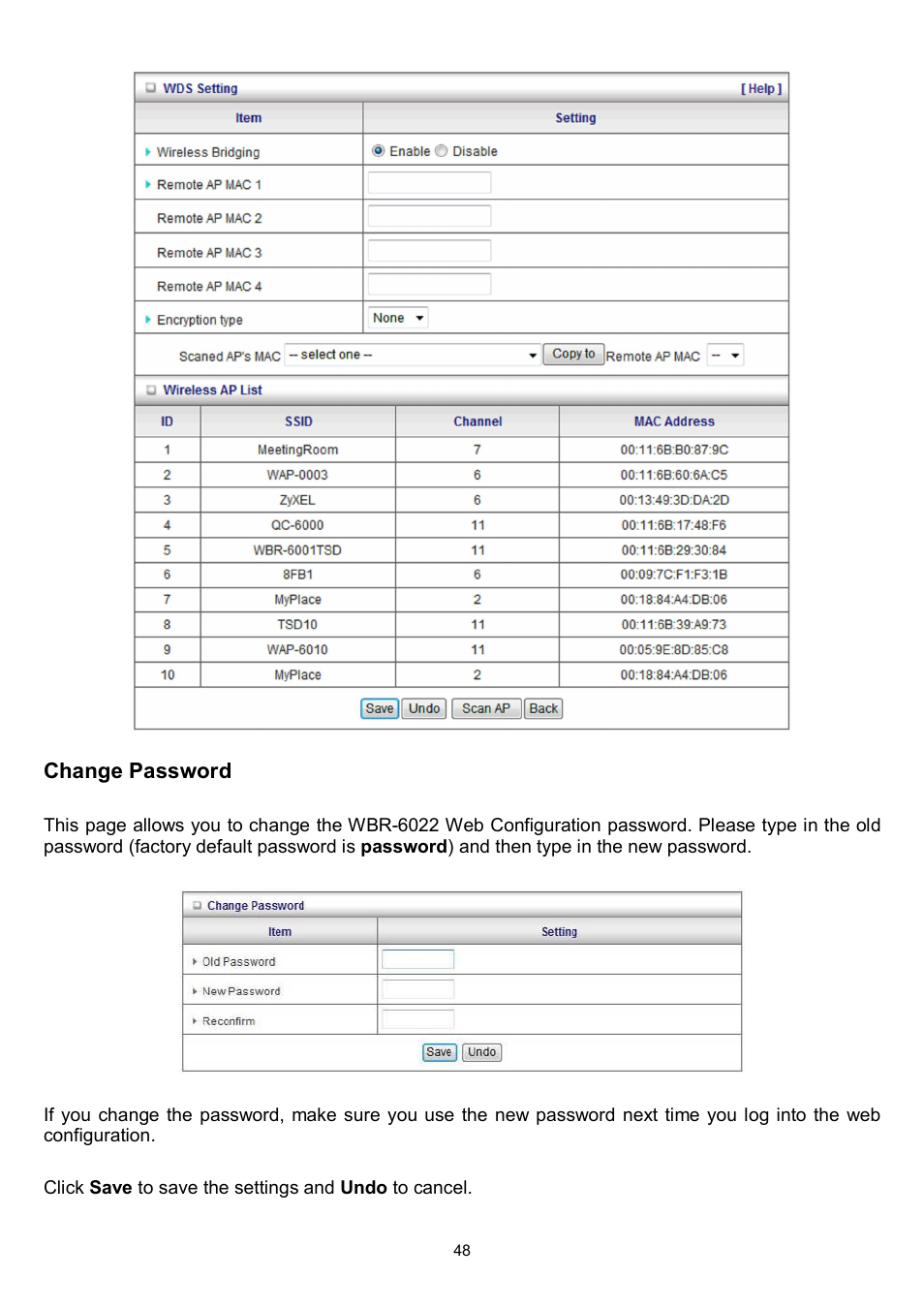 LevelOne WBR-6022 User Manual | Page 50 / 87