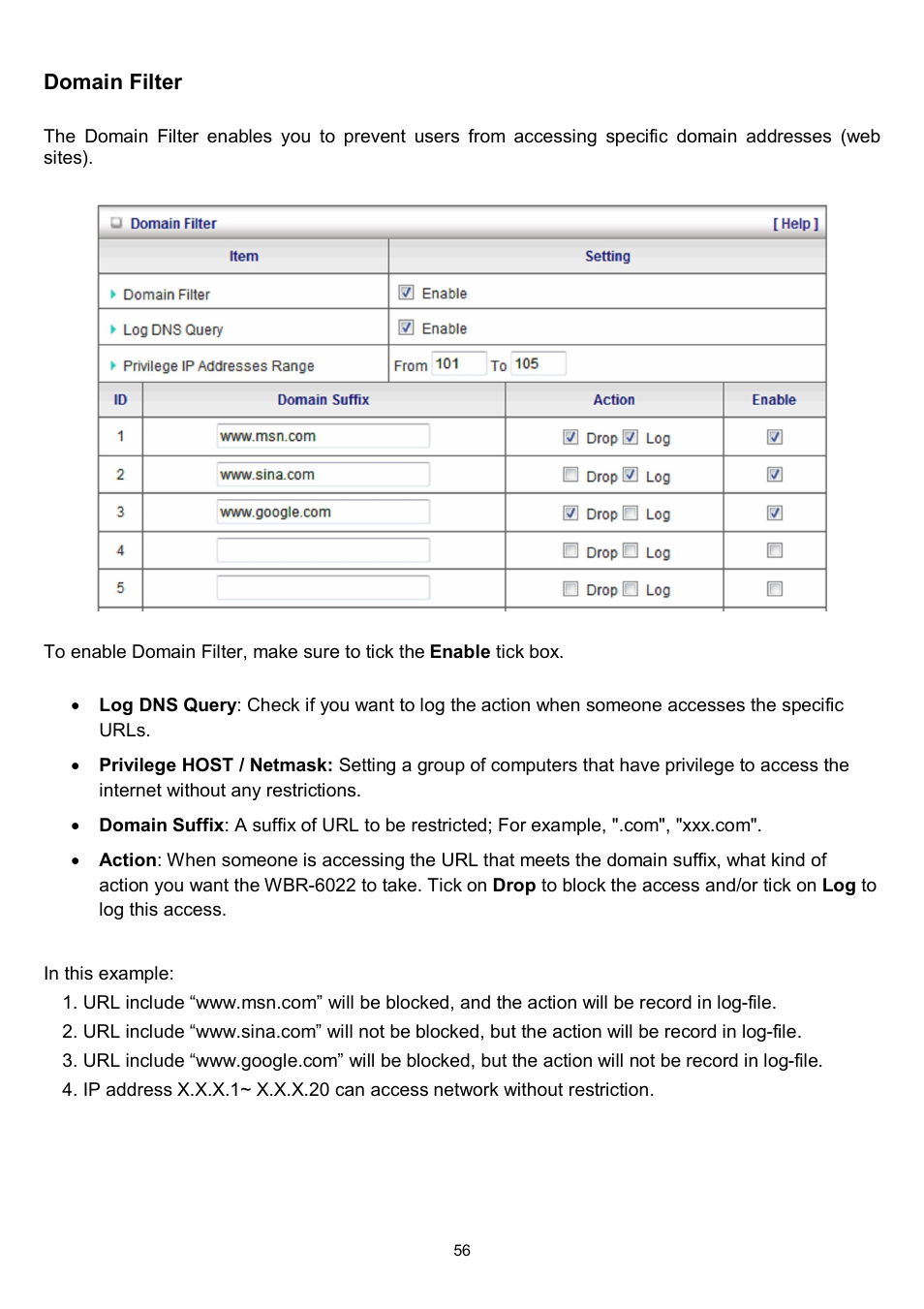 LevelOne WBR-6022 User Manual | Page 58 / 87