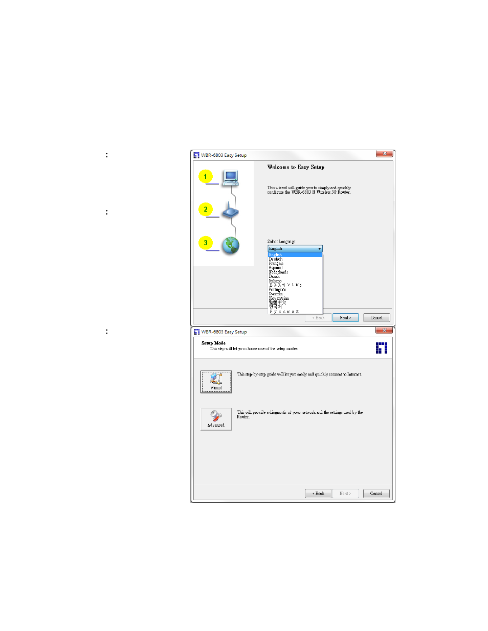 Chapter 2 getting started with easy setup utility, 1 easy setup by windows utility, Chapter 2 | Getting started with easy setup utility | LevelOne WBR-6803 User Manual | Page 9 / 66