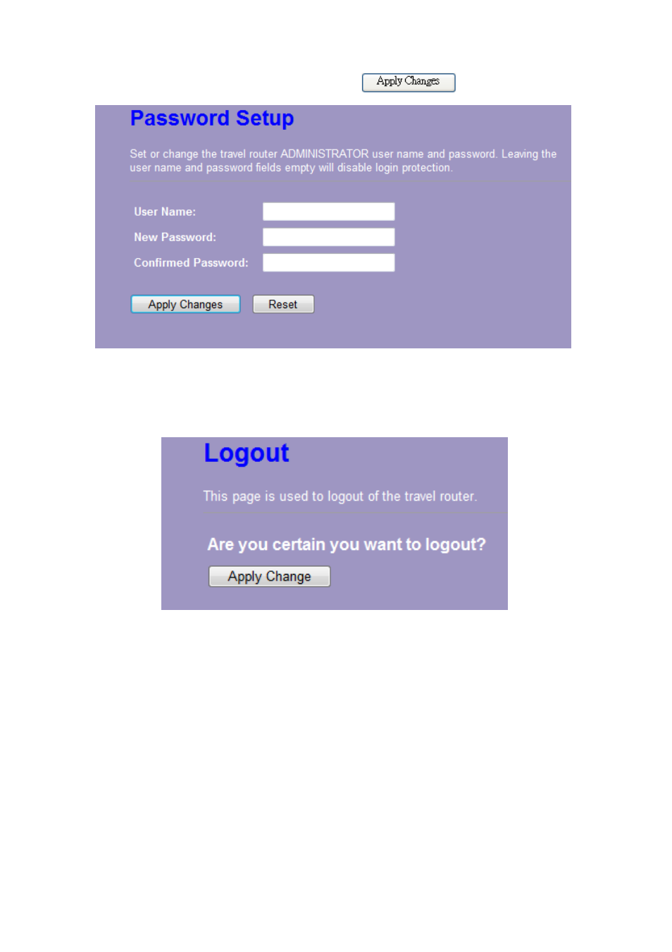 7 logout | LevelOne WBR-6805 User Manual | Page 46 / 49