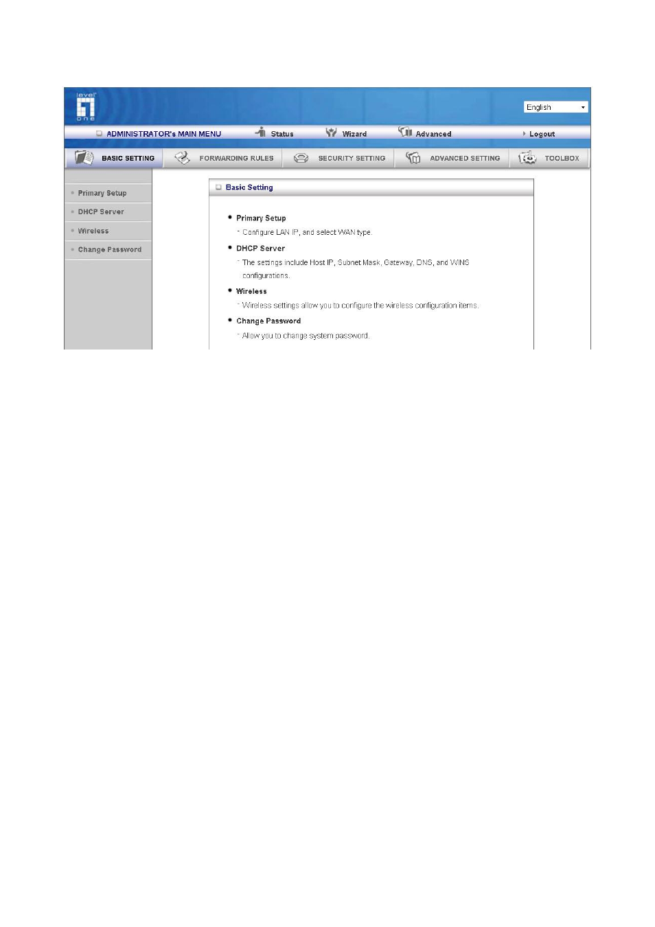 LevelOne WGR-6012 User Manual | Page 22 / 83