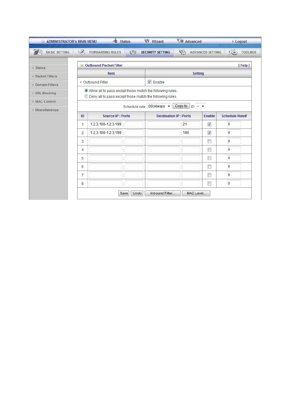 LevelOne WGR-6012 User Manual | Page 42 / 83