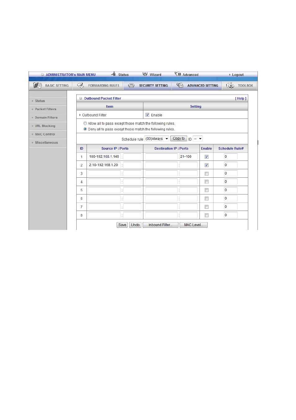 LevelOne WGR-6012 User Manual | Page 43 / 83
