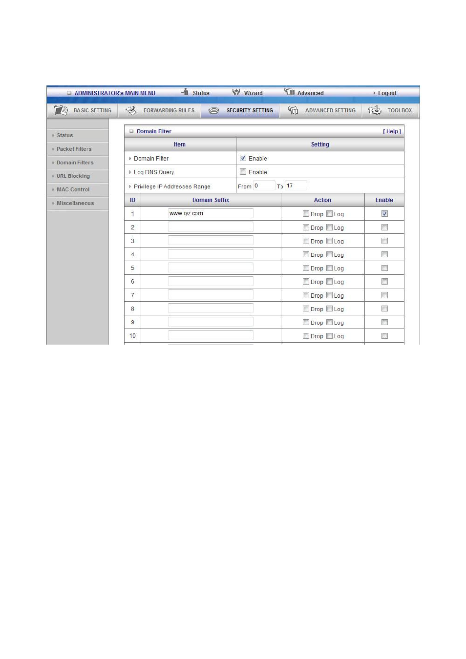 LevelOne WGR-6012 User Manual | Page 45 / 83