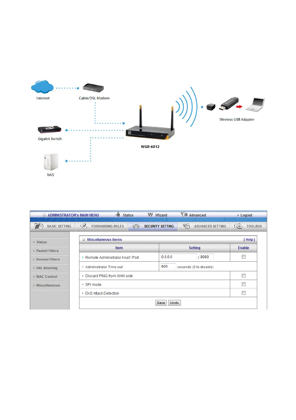 LevelOne WGR-6012 User Manual | Page 52 / 83